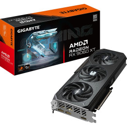 Видео карта GIGABYTE Radeon RX 9060 XT GAMING, 8GB GDDR6, PCI Express 5.0, 3130 MHz - GV-R9060XTGAMING-8GD - 1
