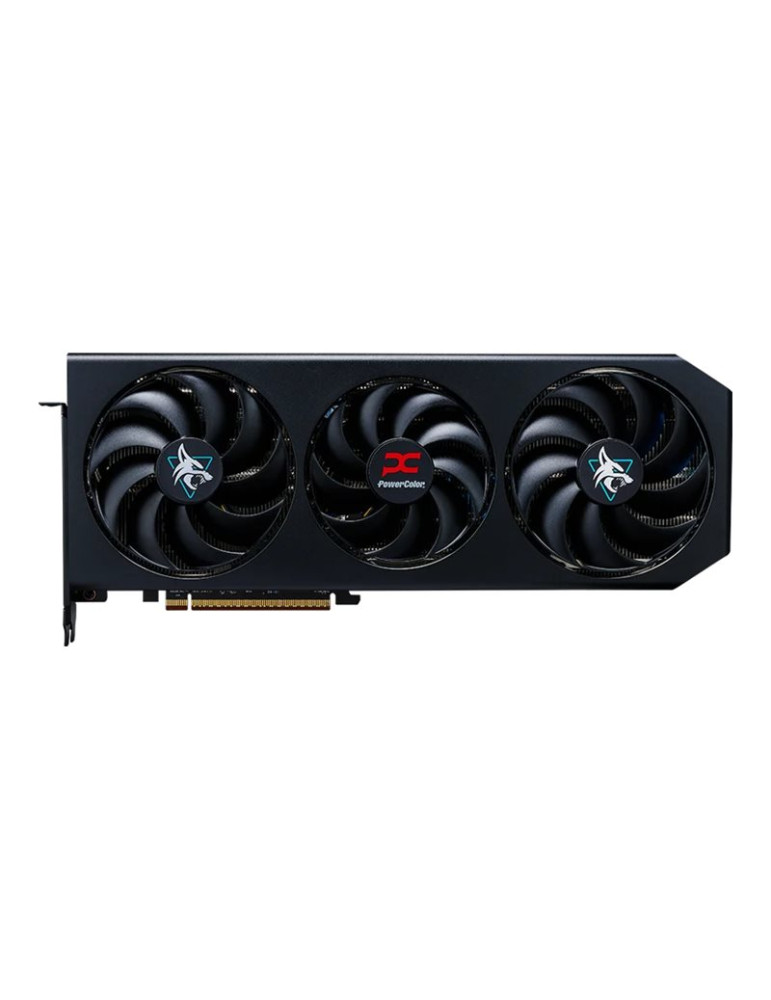 Видео карта POWERCOLOR Hellhound AMD Radeon RX 9070 XT, 16GB GDDR6 256-bit, PCIe 5.0, 2400MHz, 7680x4320 - RX9070XT 16G-L/OC - 2