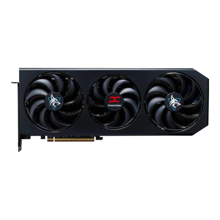 Видео карта POWERCOLOR Hellhound AMD Radeon RX 9070 XT, 16GB GDDR6 256-bit, PCIe 5.0, 2400MHz, 7680x4320 - RX9070XT 16G-L/OC - 2