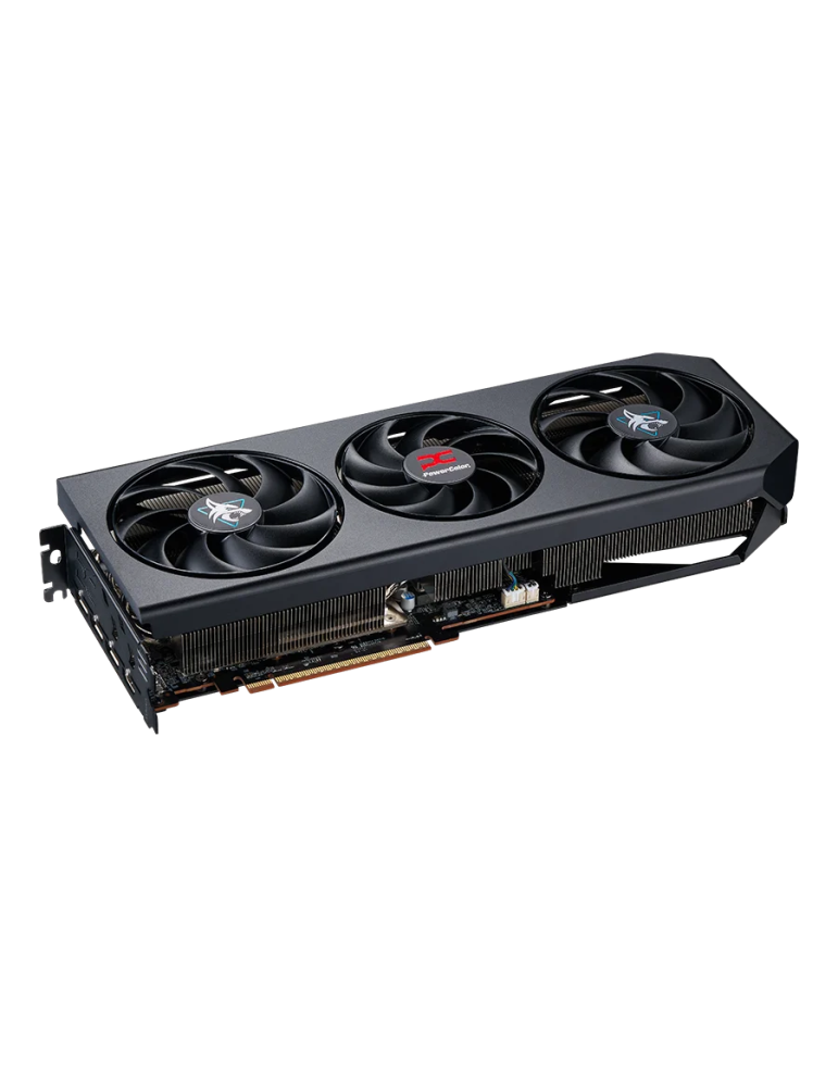 Видео карта POWERCOLOR Hellhound AMD Radeon RX 9070 XT, 16GB GDDR6 256-bit, PCIe 5.0, 2400MHz, 7680x4320 - RX9070XT 16G-L/OC - 4