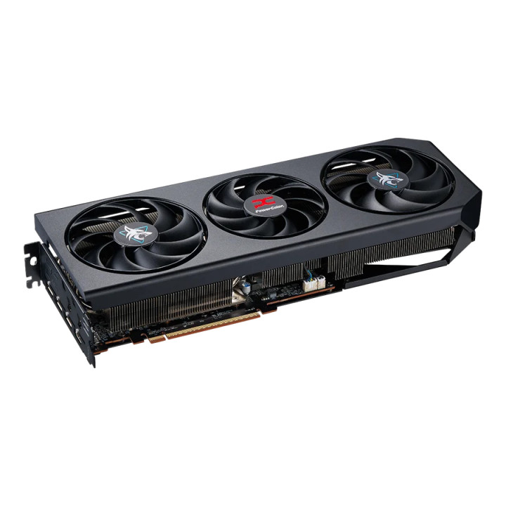 Видео карта POWERCOLOR Hellhound AMD Radeon RX 9070 XT, 16GB GDDR6 256-bit, PCIe 5.0, 2400MHz, 7680x4320 - RX9070XT 16G-L/OC - 4