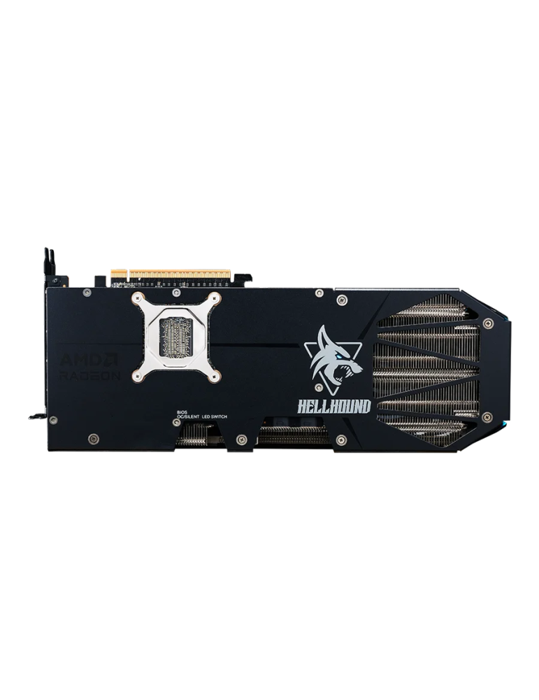 Видео карта POWERCOLOR Hellhound AMD Radeon RX 9070 XT, 16GB GDDR6 256-bit, PCIe 5.0, 2400MHz, 7680x4320 - RX9070XT 16G-L/OC - 5