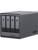 NAS устройство UGREEN DXP4800plus, Intel Celeron 8505, 8GB DDR5, 128GB SSD, 4 отсека, 2.5GbE/10GbE, HDMI 4K 60Hz, без дискове - 