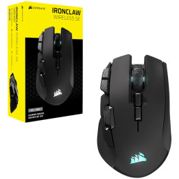 Bluetooth геймърска мишка Corsair Ironclaw Wireless SE, Безжична, Оптична, 26000 DPI, 10 бутона, RGB - CH-9317110-WW - 1