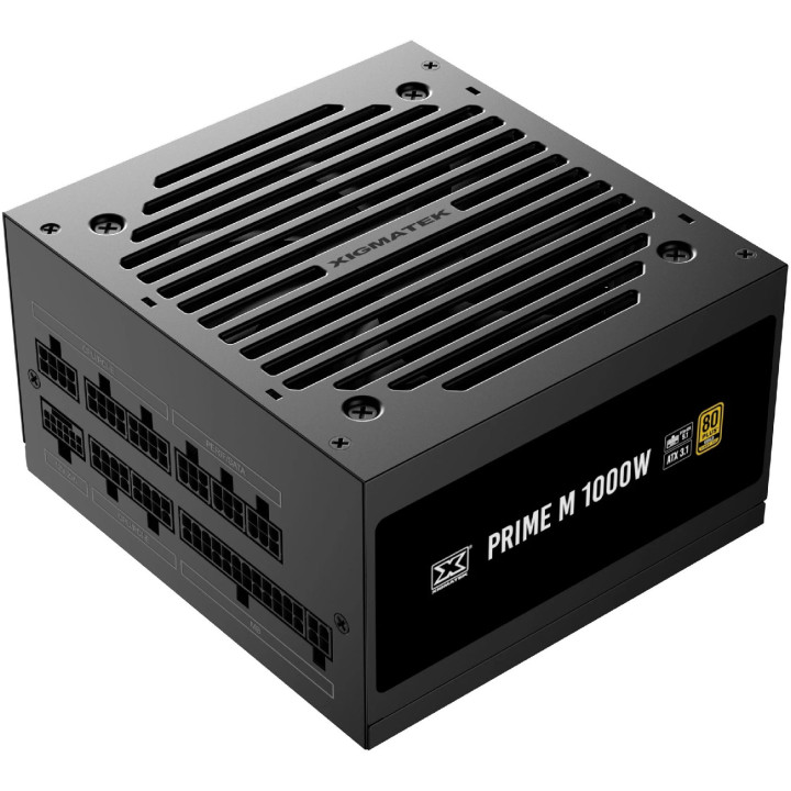 Захранване XIGMATEK Prime M 1000W, 80+ Gold, ATX3.1, Full Modular, 120mm Fan - EN47497 - 2