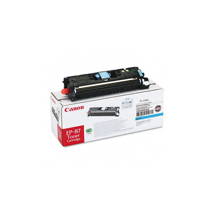 Тонер касета CANON EP-87 Cyan, 4000 страници, за LBP-2410 - EP-87 CYAN - 1