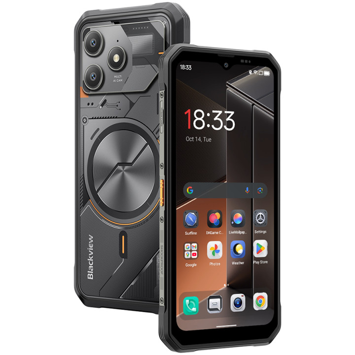 Смартфон Blackview FORT 100, 6.56" IPS 1612x720 90Hz, Mediatek Helio G81, 8GB RAM, 128GB, Android 16 - BVFORT100_B_EU - 2