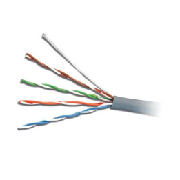 Мрежов кабел UTP CAT5E 305m, Bare Copper, PE изолация, FR PVC jacket - 1