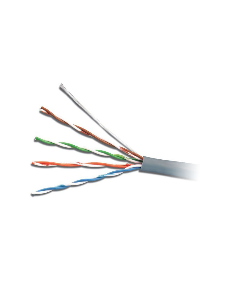 Мрежов кабел UTP CAT5E 305m, Bare Copper, PE изолация, FR PVC jacket - 1