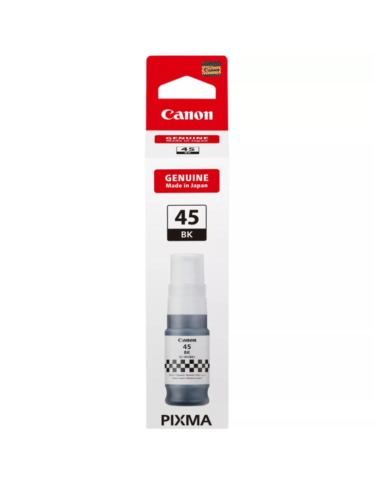 Мастило за принтер Canon GI-45 BK, 70ml, до 3000 страници, черно - 6288C001AA - 1