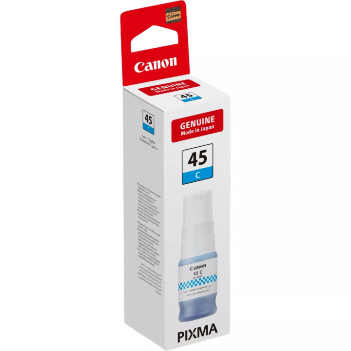 Мастило за принтер Canon GI-45 Cyan, 40ml, до 3000 страници - 6285C001AA - 1