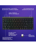 Bluetooth механична клавиатура Logitech G515 Lightspeed TKL, Безжична, 2.4GHz/BT, RGB подсветка, Механична - 920-014074 - 2