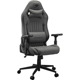 Геймърски стол COUGAR Explore Royal Gray F, Imitation linen, 3D armrests, Headrest + Lumbar support, 120kg - CGR-EPF-ROG - 1