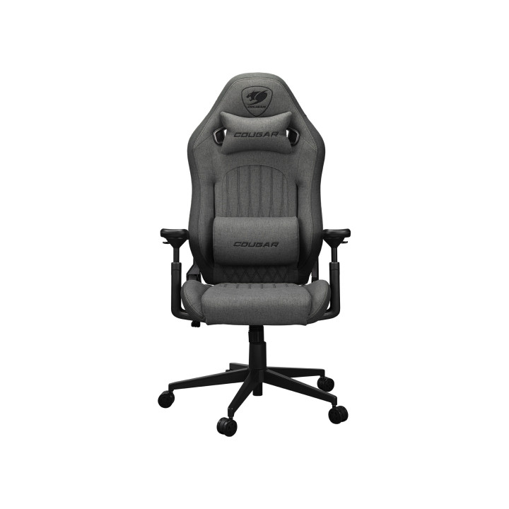 Геймърски стол COUGAR Explore Royal Gray F, Imitation linen, 3D armrests, Headrest + Lumbar support, 120kg - CGR-EPF-ROG - 2