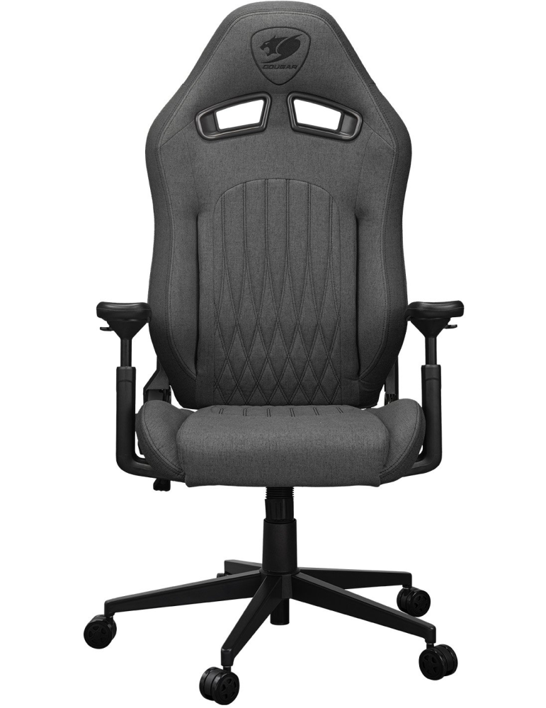 Геймърски стол COUGAR Explore Royal Gray F, Imitation linen, 3D armrests, Headrest + Lumbar support, 120kg - CGR-EPF-ROG - 3