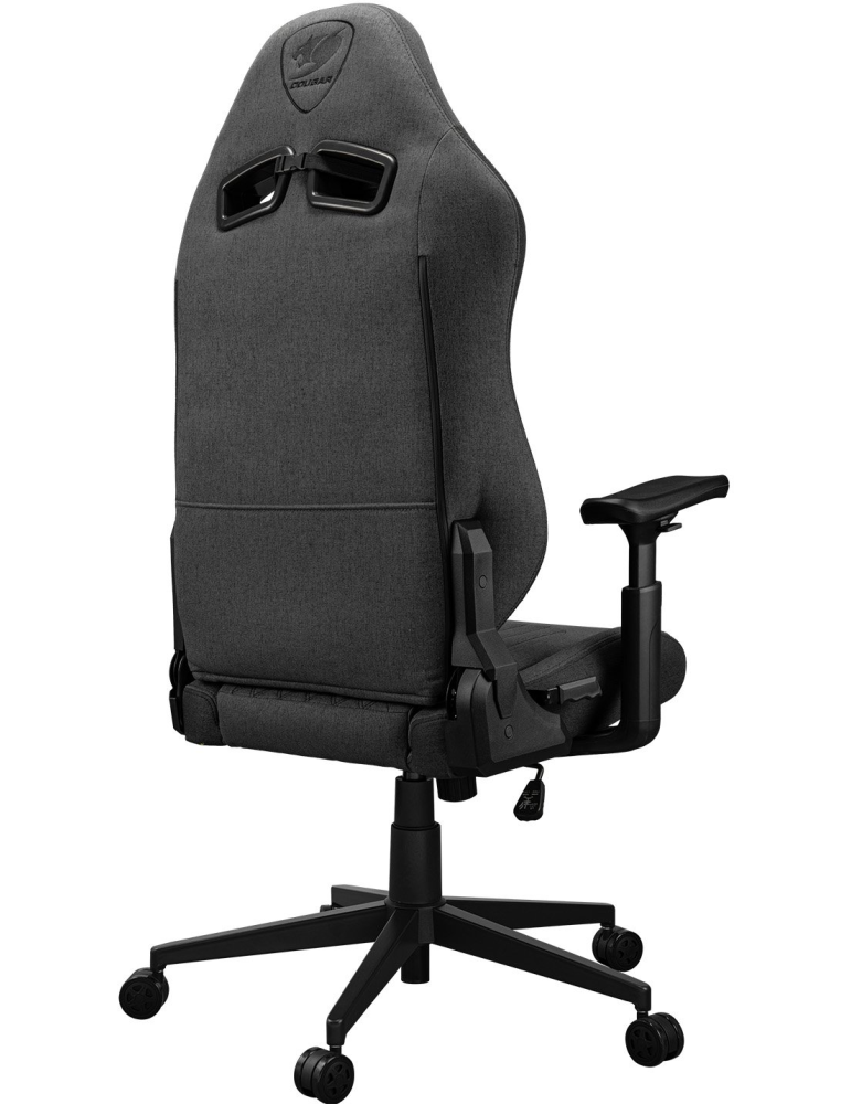 Геймърски стол COUGAR Explore Royal Gray F, Imitation linen, 3D armrests, Headrest + Lumbar support, 120kg - CGR-EPF-ROG - 6