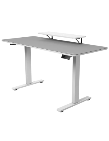 Геймърско бюро COUGAR E-STAR 140 Electrical, 1400x600mm, Бяло, LCD дисплей, електрическа регулировка на височина - 4710483779664