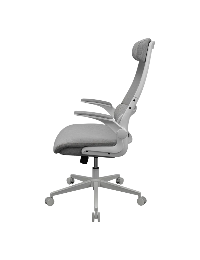 Геймърски стол COUGAR Stryder White, тъканина, регулируема височина 470-570mm, поддържа до 120kg - CGR-STD-ASW - 4