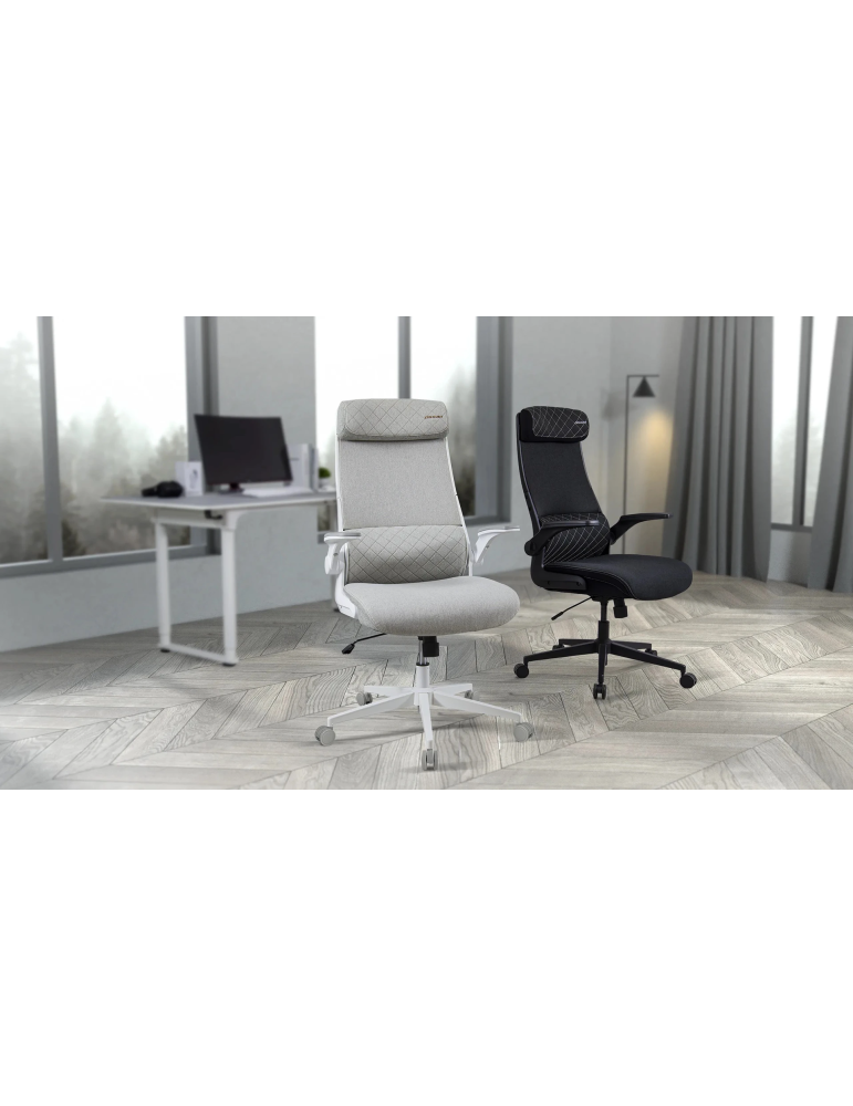 Геймърски стол COUGAR Stryder, Fabric, регулируема височина 470-570mm, поддържа до 120kg, черен - CGR-STD-BLB - 2