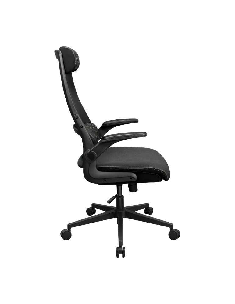 Геймърски стол COUGAR Stryder, Fabric, регулируема височина 470-570mm, поддържа до 120kg, черен - CGR-STD-BLB - 5