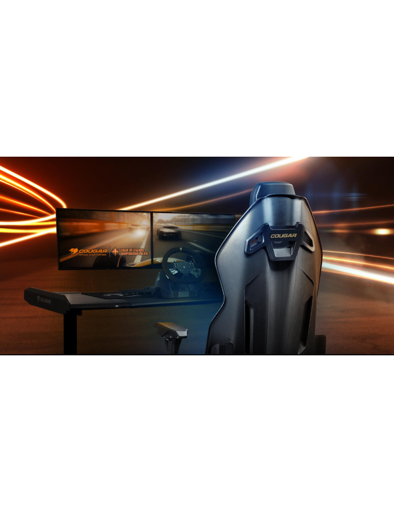 Геймърски стол Cougar Gaming Hotrod Royal, Leatherette, 4D подлакътници, До 136kg - CGR-ARX-GLB - 2