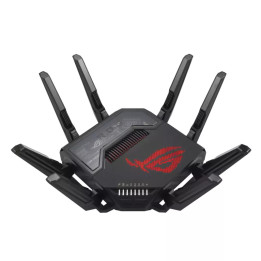 Рутер ASUS ROG Rapture GT-BE98, WiFi 7 BE19000, 2.4/5/6 GHz, 9x Gigabit (7x LAN + 2x WAN), 2GB RAM, USB 3.2 - 90IG08F0-MO9A0V - 