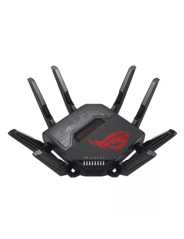 Рутер ASUS ROG Rapture GT-BE98, WiFi 7 BE19000, 2.4/5/6 GHz, 9x Gigabit (7x LAN + 2x WAN), 2GB RAM, USB 3.2 - 90IG08F0-MO9A0V - 