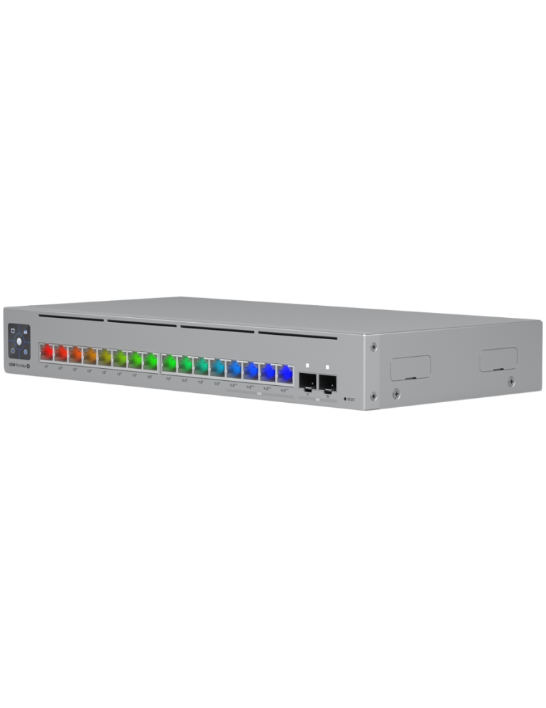 Суич UBIQUITI UniFi Switch Pro Max 16 PoE, 16x Gigabit RJ-45 PoE+, 2x SFP+ 10Gbps, Layer 2/3, управляем - USW-PRO-MAX-16-POE - 2