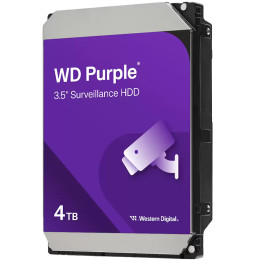 Вътрешен диск WD Purple 4TB, 3.5" SATA 6Gbps 128MB 5400rpm - WD40PURZ - 1
