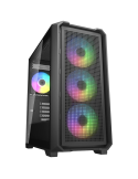 Компютърна кутия Cougar MX600 Mini V2 RGB, Mini Tower, черна - CGR-2TC9B-RGB - 1