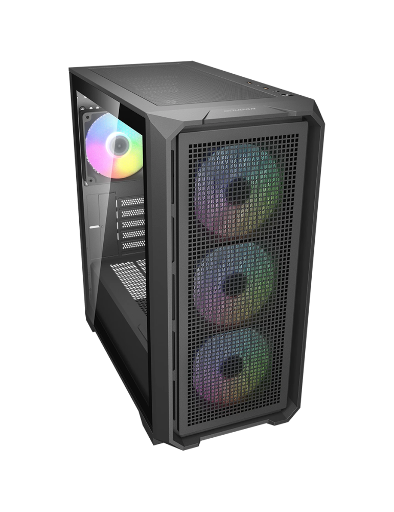 Компютърна кутия Cougar MX600 Mini V2 RGB, Mini Tower, черна - CGR-2TC9B-RGB - 4