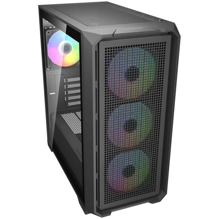 Компютърна кутия Cougar MX600 Mini V2 RGB, Mini Tower, черна - CGR-2TC9B-RGB - 4