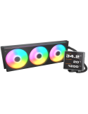 Водно охлаждане за процесор COUGAR Poseidon Vistek Pro ARGB 360, течно охлаждане, 360mm, 3x125mm вентилатора, LCD дисплей, поддъ