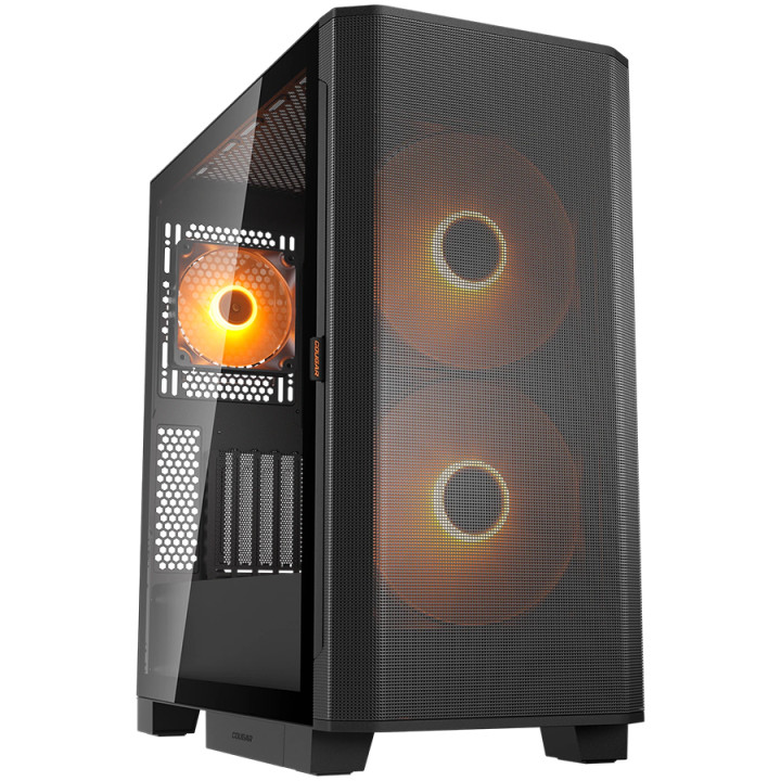 Компютърна кутия COUGAR GAMING AIRFACE FLO RGB, Mid Tower, черна - CGR-5YA6B-RGB - 1