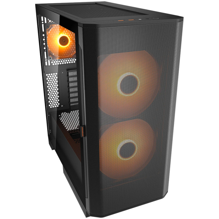 Компютърна кутия COUGAR GAMING AIRFACE FLO RGB, Mid Tower, черна - CGR-5YA6B-RGB - 3