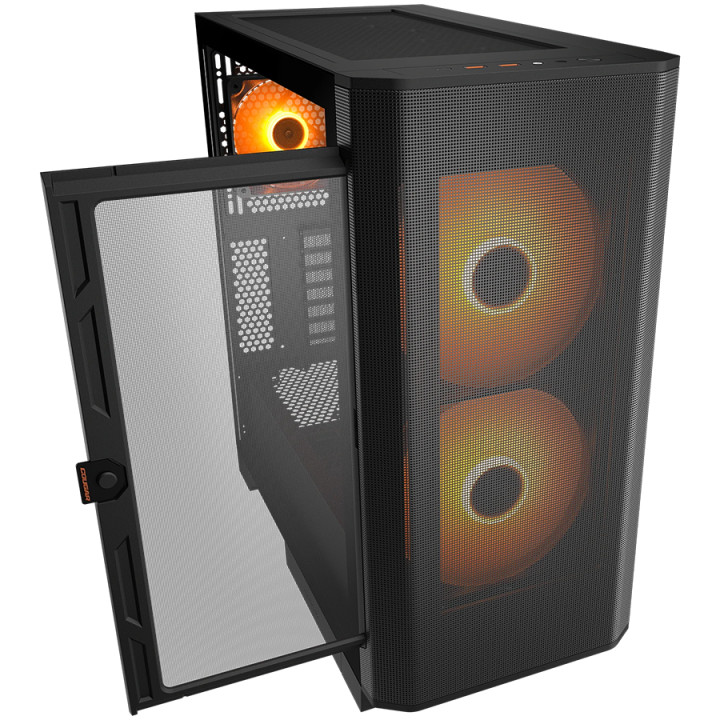 Компютърна кутия COUGAR GAMING AIRFACE FLO RGB, Mid Tower, черна - CGR-5YA6B-RGB - 4