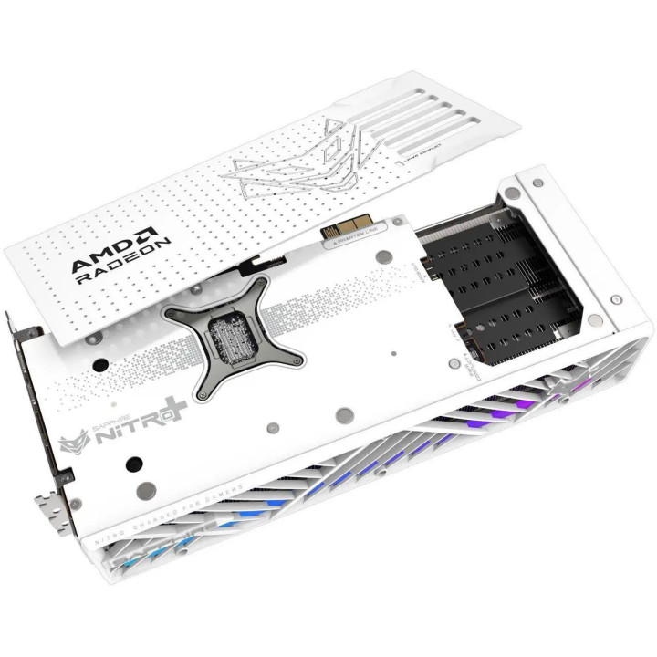 Видео карта SAPPHIRE NITRO+ AMD Radeon RX 9070XT Polar, 16GB GDDR6, 256-Bit, PCI Express 5.0, 3060 MHz - 11348-09-20G - 3
