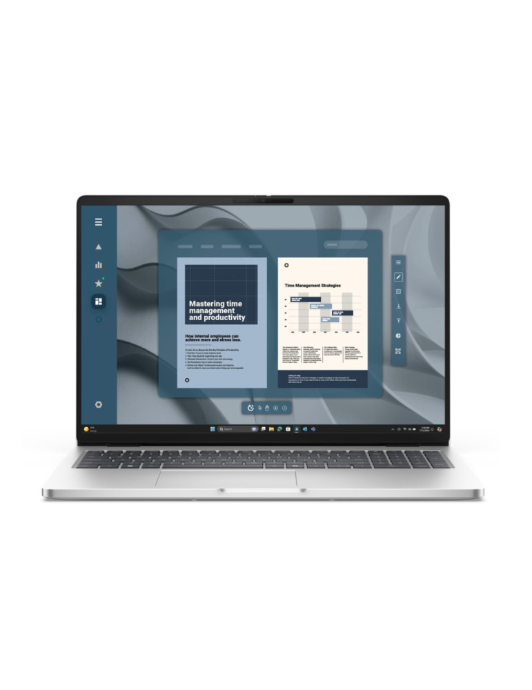 Лаптоп Dell Pro 16 PC16255, 16" FHD+ 1920x1200 IPS, AMD Ryzen AI 5 PRO 340, 16GB DDR5, 512GB SSD, Win 11 Pro - BTO602_PC16255_EM