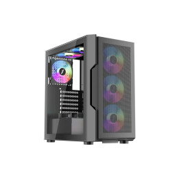 Геймърски компютър ION TRILOBITE T7-P с процесор AMD Ryzen 5 5600T, видео карта Radeon RX 7600 8GB GDDR6, RAM памет 16GB (2x8GB) DDR4 3200MHz, SSD 512GB M.2 2280 PCI-e 3.0 x4 NVMe