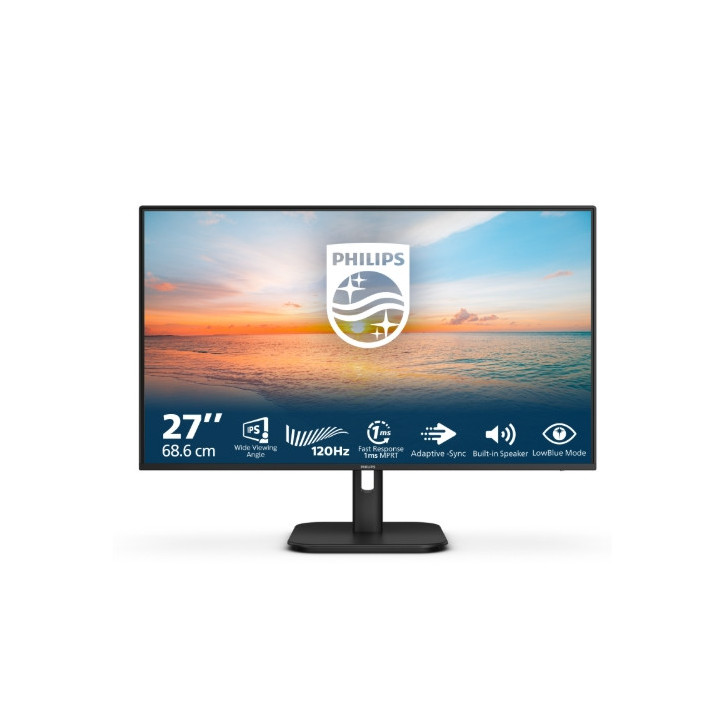 Монитор Philips 27E1N1200A, 27" IPS 1920x1080 120Hz, 4ms, Adaptive Sync, FlickerFree - 27E1N1200A/00 - 8