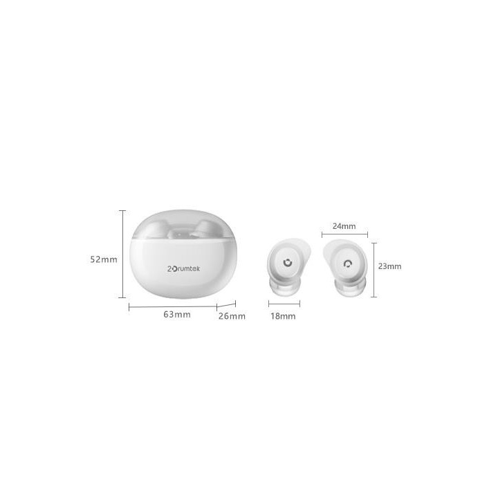Bluetooth слушалки-тапи A4tech B27 2Drumtek, True Wireless, Розов