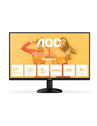 Монитор AOC Q27B35E, 27" IPS 2560x1440 75Hz, 4ms GtG, Adaptive Sync, FlickerFree - 1
