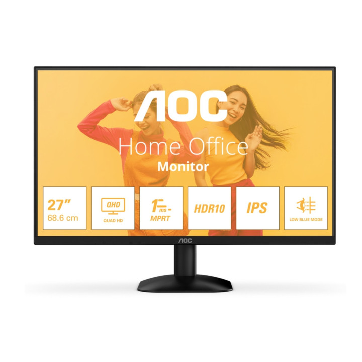Монитор AOC Q27B35E, 27" IPS 2560x1440 75Hz, 4ms GtG, Adaptive Sync, FlickerFree - 1