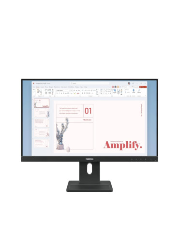 Монитор Lenovo ThinkVision E24-40, 23.8" IPS 1920x1080, 100Hz, 4ms - 64BAMAT1EU - 1