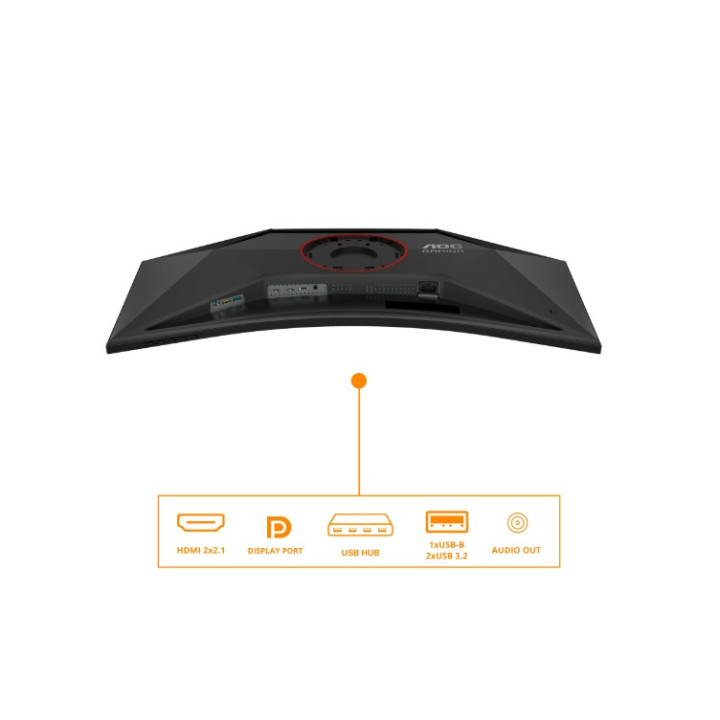 Монитор AOC CU34G4Z, 34" VA Curved 3440x1440 240Hz, 1ms GtG, 450cd/m2, Adaptive Sync - 14