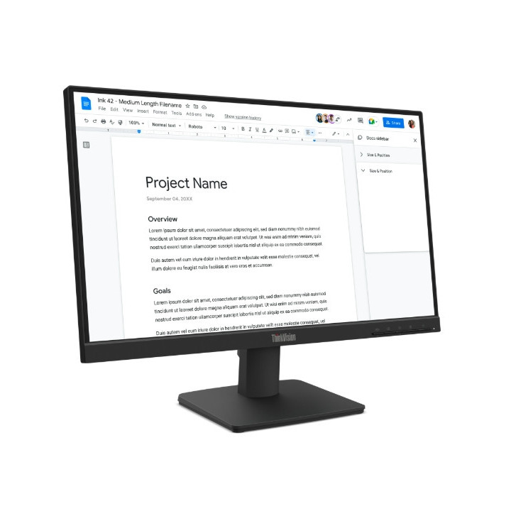 Монитор Lenovo ThinkVision S22-4e, 21.5" IPS 1920x1080, 100Hz, 4ms, 250cd/m2 - 64CBKAT6EU - 3