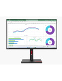 Монитор Lenovo ThinkVision T32h-30, 31.5" IPS 2560x1440 60Hz, USB-C, HDMI, DisplayPort, RJ-45, регулируема висина - 63D3GAT1EU -