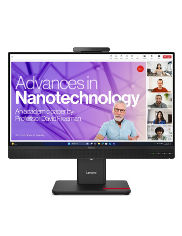 Монитор Lenovo ThinkVision T27QD-4v, 27" IPS 2560x1440, 120Hz, 4ms, USB-C 15W, RJ45, Webcam 5MP - 64B8UAT1EU - 1