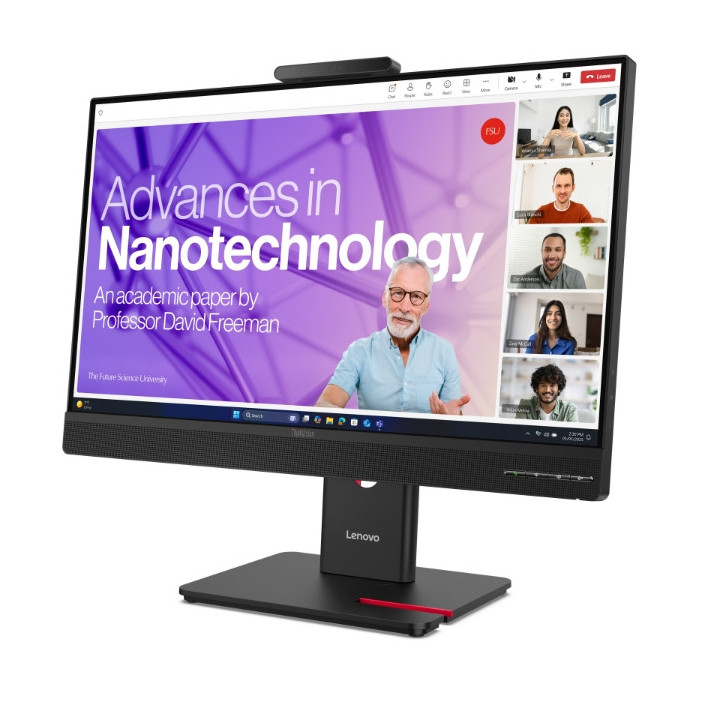 Монитор Lenovo ThinkVision T27QD-4v, 27" IPS 2560x1440, 120Hz, 4ms, USB-C 15W, RJ45, Webcam 5MP - 64B8UAT1EU - 3