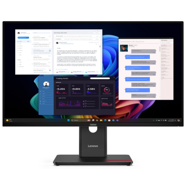 Монитор Lenovo ThinkVision T27ud-40, 27" IPS 3840x2160, 60Hz, 4ms - 64AFGAT2EU - 1